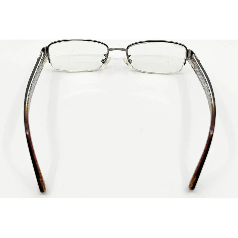 Coach Eyeglasses Women Dark Silver Black Rectangular HC 5027B Cecily 50-17-135